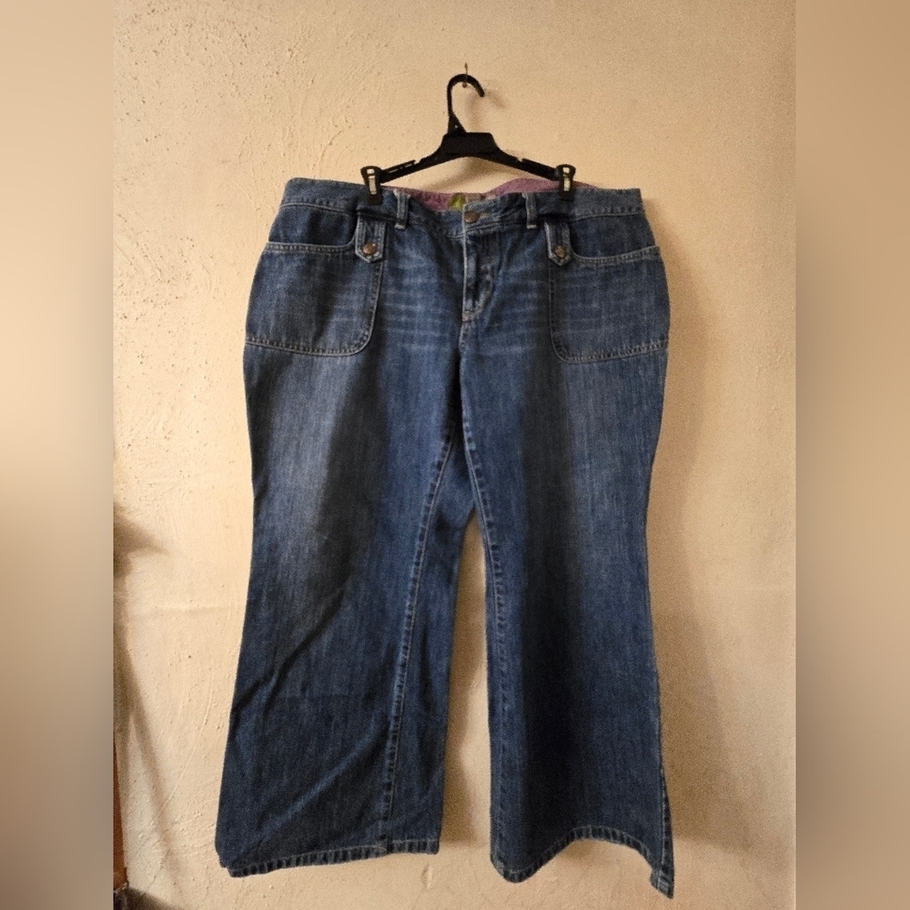 Old Navy Dark Blue Flare Jeans